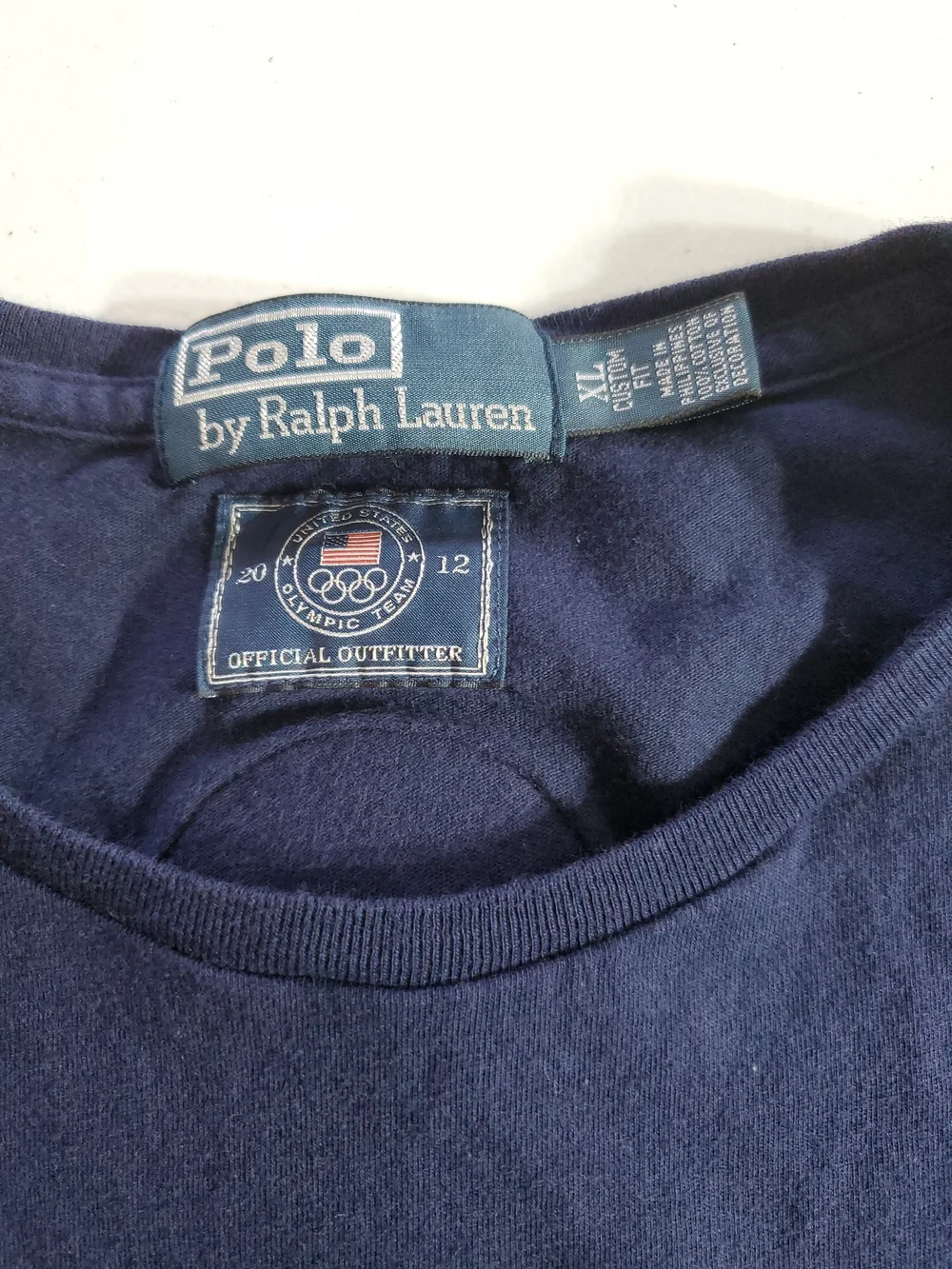 Polo by Ralph Lauren XL Navy 2012 USA Olympic Team Graphic Crewneck T-Shirt